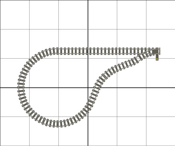 lego train track radius